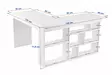 Skrivbord Hanah Home Vesper Vit Furu Spånskiva 130x72x120 cm - Skrivbord - 8684283440061 - 7
