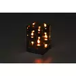 Peilikuutio liekkiefektillä 15 cm Finnlumor - Paristokäyttöinen peililyhty LED-liekillä ja ajastimella (IP20) - Ljussmycken och ljusfigurer - 6410416579061 - 2