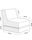 Sittsäck Atelier del Sofa Siesta Mink Polyester 55x180 cm - Saccosäckar - 8683743039791 - 19