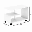 Soffbord Hanah Home Karanfil Safir Ek Spånskiva 80x52,5x40 cm - Soffbord - 8682870866041 - 1