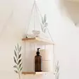 Vägghylla Hanah Home Raf230 Valnöt Massivt Trä 40x14x2 cm - Vägghyllor - 8681875395181 - 1