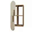 Vägghylla Hanah Home Rose Valnöt Kräm Spånskiva 35x60x22 cm - Vägghyllor - 8681875184891 - 1