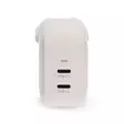 Väggladdare | 45 W | GaN | PD3.0 | 2.25 A / 3.0 A | Antal utgångar: 2 | 2x USB-C | Automatiskt val av Spänning | Vit - Nätladdare - 5412810470211 - 10