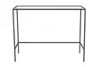 Sideboard Hanah Home Canvas Svart Härdat Glas Metall 100x80x30 cm - Byråer och skåp - 8683742474951 - 1
