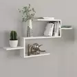 Bokhylla Hanah Home Twist Vit Spånskiva 104x49,4x14,5 cm - Bokhyllor - 8681181674871 - 2