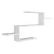 Bokhylla Hanah Home Twist Vit Spånskiva 104x49,4x14,5 cm - Bokhyllor - 8681181674871 - 1