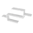 Bokhylla Hanah Home Twist Vit Spånskiva 104x49,4x14,5 cm - Bokhyllor - 8681181674871 - 6