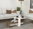 Soffbord Hanah Home Chain Vit Valnöt Spånskiva 80x16,3x43,6 cm - Soffbord - 8681181351901 - 2