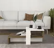 Soffbord Hanah Home Chain Vit Valnöt Spånskiva 80x16,3x43,6 cm - Soffbord - 8681181351901 - 3