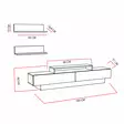 TV-bänk Hanah Home Lusi Vit Ek Spånskiva 180x31x40 cm - TV-bänkar - 8683743121441 - 7