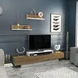 TV-bänk Hanah Home Lusi Vit Ek Spånskiva 180x31x40 cm - TV-bänkar - 8683743121441 - 3
