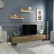 TV-bänk Hanah Home Lusi Vit Ek Spånskiva 180x31x40 cm - TV-bänkar - 8683743121441 - 5