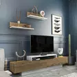 TV-bänk Hanah Home Lusi Vit Ek Spånskiva 180x31x40 cm - TV-bänkar - 8683743121441 - 4