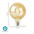 SmartLife LED vintage lampa | E27 | 360 lm | 4.90 W | Varm till cool vit | 1800 - 6500 K | Glas | Android / IOS | Globe | 1 st. - Ljuskällor - 5412810335381 - 55