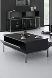 Soffbord Hanah Home Lord Antracit Silver Spånskiva 90x40x60 cm - Soffbord - 8684282483991 - 3