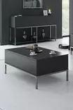 Soffbord Hanah Home Lord Antracit Silver Spånskiva 90x40x60 cm - Soffbord - 8684282483991 - 2