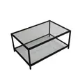 Soffbord Hanah Home Astro Sehpa Fume Svart Härdat Glas Metall 90x40x60 cm - Soffbord - 8682870558601 - 7