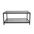 Soffbord Hanah Home Astro Sehpa Fume Svart Härdat Glas Metall 90x40x60 cm - Soffbord - 8682870558601 - 9