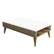Soffbord Hanah Home Milan Valnöt Vit Spånskiva 105x34,6x60 cm - Soffbord - 8683742130611 - 4