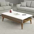 Soffbord Hanah Home Milan Valnöt Vit Spånskiva 105x34,6x60 cm - Soffbord - 8683742130611 - 2
