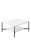 Soffbord Hanah Home Black Line Vit Svart Spånskiva 80x80x40 cm - Soffbord - 8683742126201 - 1