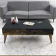 Soffbord Hanah Home Valensiya Valnöt Antracit Spånskiva 105x60x34,6 cm - Soffbord - 8684282088301 - 3