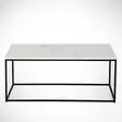 Soffbord Hanah Home Cosco Marmo Vit Svart Spånskiva 95x43x55 cm - Soffbord - 8681875560091 - 4