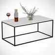 Soffbord Hanah Home Cosco Marmo Vit Svart Spånskiva 95x43x55 cm - Soffbord - 8681875560091 - 1