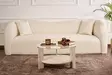 Soffbord Hanah Home Clara Travertin Härdat Glas Spånskiva 75x40x75 cm - Soffbord - 8684283687701 - 3
