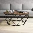 Soffbord Hanah Home Diamond Valnöt Spånskiva 90x38x90 cm - Soffbord - 8681875827781 - 3