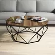Soffbord Hanah Home Diamond Valnöt Spånskiva 90x38x90 cm - Soffbord - 8681875827781 - 2