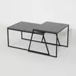 Soffbord Hanah Home Pal Orta Antracit Spånskiva 88x38x50 cm 57x45x55 cm - Soffbord - 8681875478181 - 6