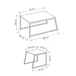 Soffbord Hanah Home Pal Orta Antracit Spånskiva 88x38x50 cm 57x45x55 cm - Soffbord - 8681875478181 - 1