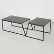 Soffbord Hanah Home Pal Orta Antracit Spånskiva 88x38x50 cm 57x45x55 cm - Soffbord - 8681875478181 - 7