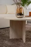 Soffbord, travertin, 119 cm bred, 40 cm hög, 60 cm djup, hållbar, rymlig, stilren - Bord - 8684283441471 - 5