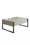 Soffbord Hanah Home Luxe Travertine Svart Spånskiva 90x60x40 cm - Soffbord - 8684282970361 - 1