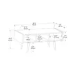 Soffbord Hanah Home Line Ljus Valnöt Spånskiva 40x90x56 cm - Soffbord - 8683743972951 - 5