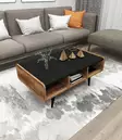 Soffbord Hanah Home Line Ljus Valnöt Spånskiva 40x90x56 cm - Soffbord - 8683743972951 - 3