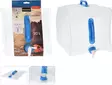 Hopfällbar vattenbehållare 20L, PVC, med kran, blått handtag - Hushållsprodukter - 8720573507431 - 1