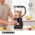 Blender | 800 W | 2 hastigheter + puls | 4 knivar i rostfritt stål | plastkanna | svart - Blenders och vispar - 8711902090731 - 51