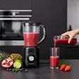 Blender | 800 W | 2 hastigheter + puls | 4 knivar i rostfritt stål | plastkanna | svart - Blenders och vispar - 8711902090731 - 46