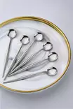 Skedset Hermia Silver Stål 6 Delar - Bestick och serveringsredskap - 8684283772421 - 1