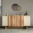 Konsolbord Hanah Home Diana Travertin Valnöt Spånskiva 180x81x40 cm - Byråer och skåp - 8684283421121 - 2