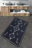 Badrumsmatta Mijölnir Mörkgrå 100% Polyester Antibakteriell Halkfri 70x120 cm - Badrumsmattor och våtrumsmattor - 8683342800631 - 2