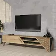 TV-bänk Hanah Home Beril 2 Ek Spånskiva 180x37x40 cm - TV-bänkar - 8684282190981 - 2