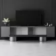 TV-bänk Hanah Home Bohem Antracit Silver Spånskiva 180x50x30 cm - TV-bänkar - 8684283557141 - 4