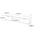 TV-bänk Hanah Home Rl1 Aa Furu Antracit Spånskiva 160x39,1x35 cm - TV-bänkar - 8683743770571 - 6