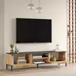 TV-bänk Hanah Home Rl1 Aa Furu Antracit Spånskiva 160x39,1x35 cm - TV-bänkar - 8683743770571 - 5
