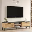 TV-bänk Hanah Home Rl1 Aa Furu Antracit Spånskiva 160x39,1x35 cm - TV-bänkar - 8683743770571 - 3