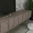 TV-bänk Hanah Home Lyon 42 Svart Spånskiva 180x42x35 cm - TV-bänkar - 8684282640561 - 5
